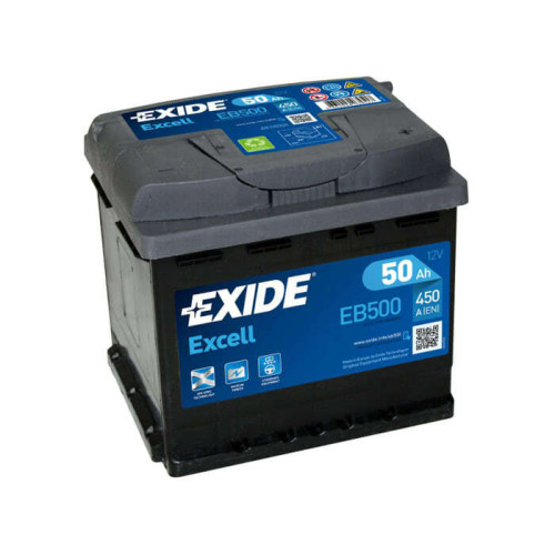 Акумулятор Exide Excell 50Ah 450A EB500 R+