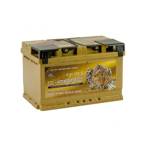 Акумулятор G-Pard Gold 77Ah EN 800A R+(низьк.)