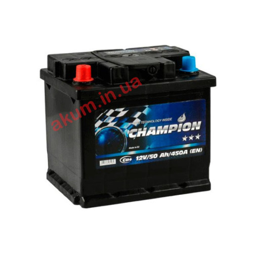 Акумулятор Champion Black 50Ah EN450A L+