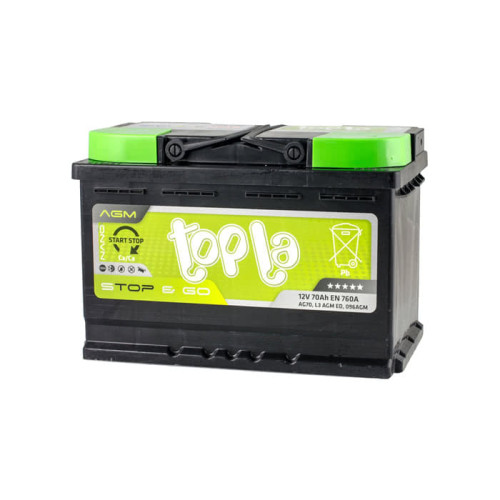 Акумулятор Topla AGM 70Ah EN 760A R+