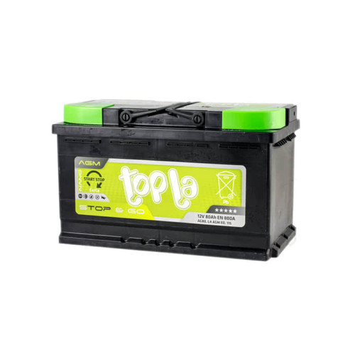Акумулятор Topla AGM 80Ah EN 800A R+
