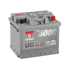 Yuasa YBX 5063 52Ah EN 520A R+ (низьк.)