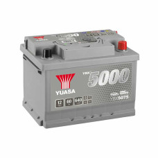 Yuasa YBX 5075 60Ah EN 640A R+(низьк.)