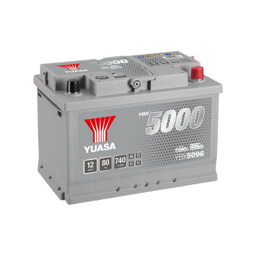 Акумулятор Yuasa YBX 5096 80Ah EN 740A R+ (розмер 74)