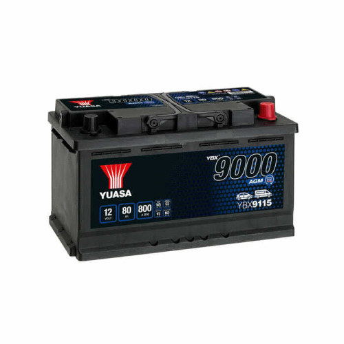 Акумулятор Yuasa YBX 9115 AGM Start Stop 80Ah EN 800A R+