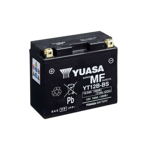 Мото акумулятор Yuasa YT12B-BS MF AGM 10,5Ah 210A L+