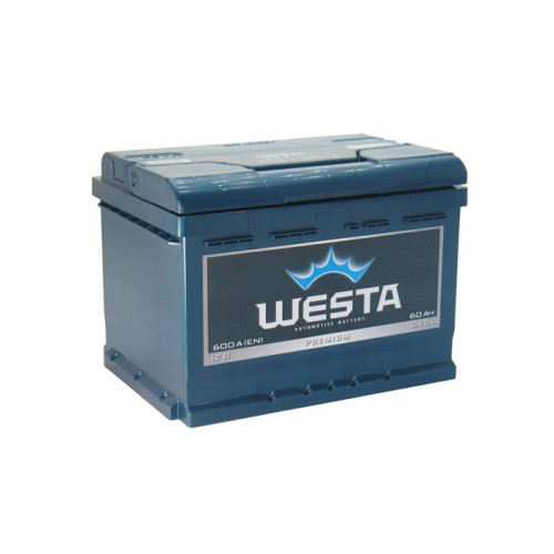 Акумулятор Westa Premium 60Ah 600A R+(низьк.)