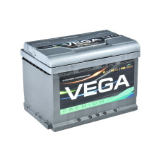 Акумулятор Vega Premium 60 Ah EN 600A R+(низк.)