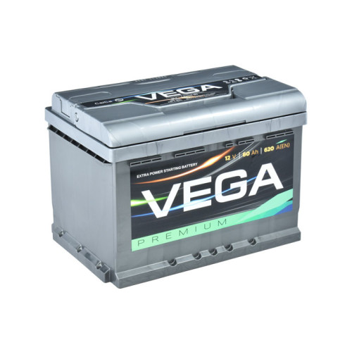 Акумулятор Vega Premium 60 Ah EN 600A R+(низьк.)