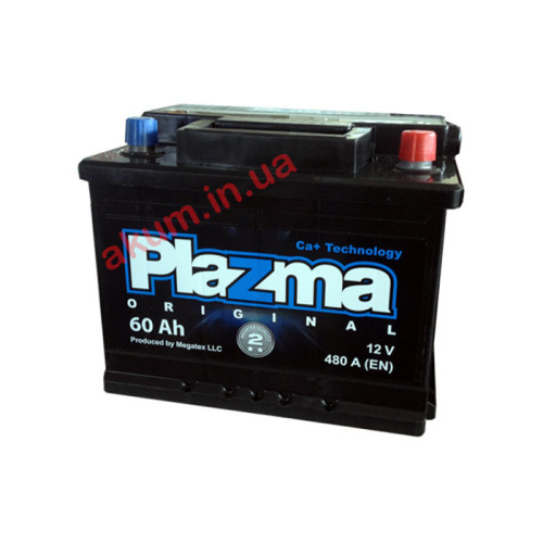Акумулятор Plazma Original 60Ah EN 480A R+