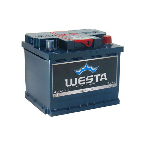 Акумулятор Westa Premium 50Ah 480A R+(низьк.)