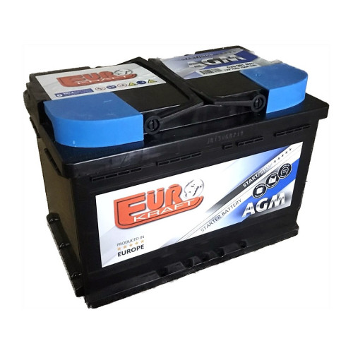 Акумулятор Euro Kraft AGM 70Ah 760A R+ Start-Stop