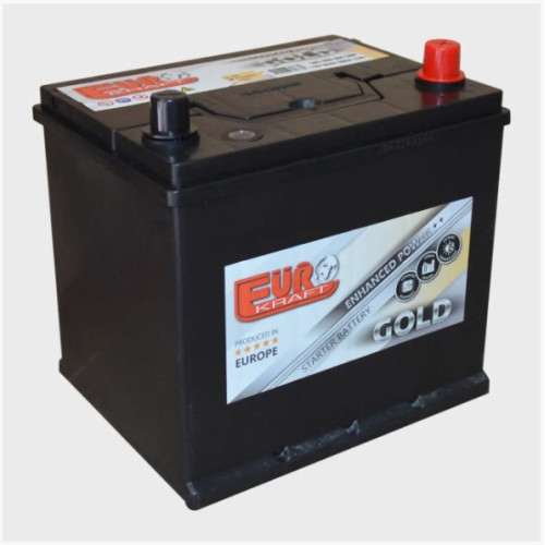 Акумулятор Euro Kraft Gold 65Ah 600A R+ Asia (ниж.кріпл.)