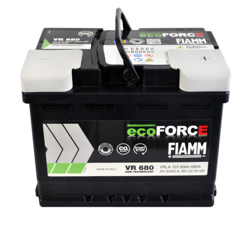 Акумулятор Fiamm Ecoforce 60Ah EN 680A AGM VR680 L2 R+