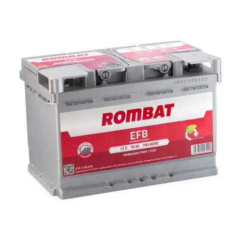 Акумулятор Rombat EFB 70Ah 760A R+ Start-Stop
