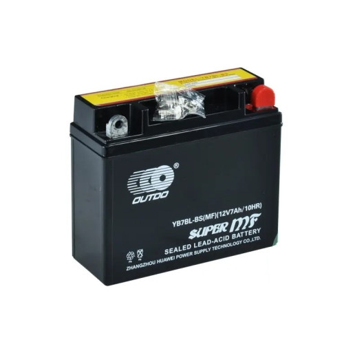 Мото акумулятор Outdo YB7BL-BS MF (12N7B-BS) 12V 6Ah L+ (148х60х128)