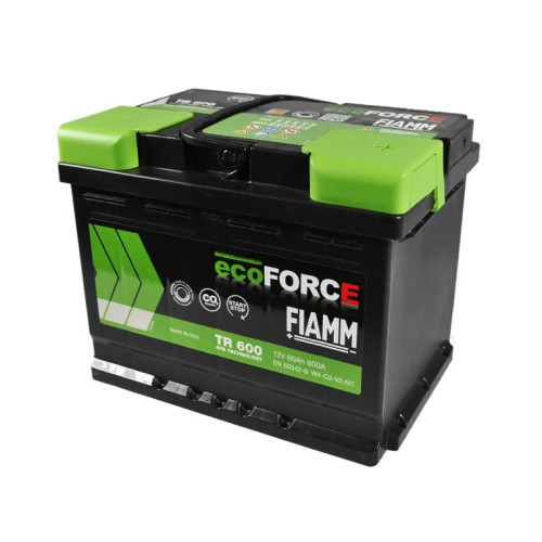 Акумулятор Fiamm Ecoforce 60Ah EN 600A AFB TR600 R+