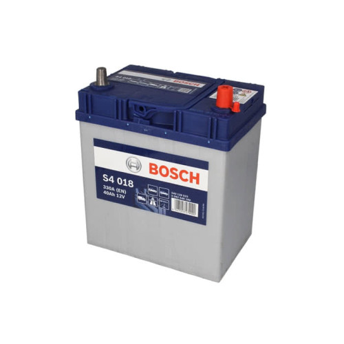 Акумулятор Bosch S4018 40Ah EN330A R+ Asia(тон.клеми)