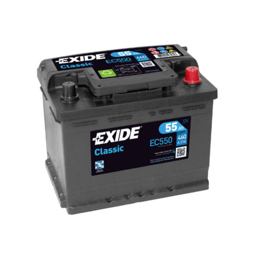 Акумулятор Exide Classic 55Ah 460A EC550 R+