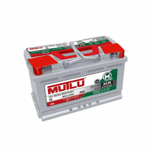 Mutlu AGM Start-Stop 80Ah EN 800A R+