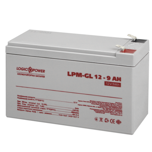 Акумуляторна батарея Logic Power LPM-GL12-9 12V 9 Ah 
