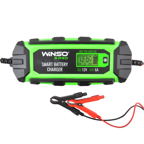 Зарядний пристрій АКБ Winso Pro 12V, 6A LCD 139510