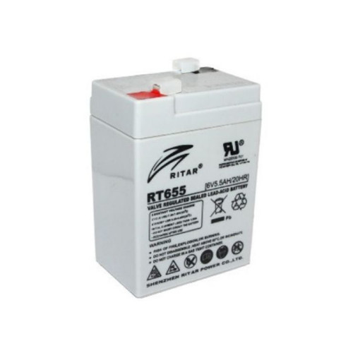 Акумулятор Ritar Agm RT655, Gray 6V 5.5Ah Q20