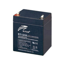 Ritar Agm RT1250B, Black 12V 5.0Ah Q10