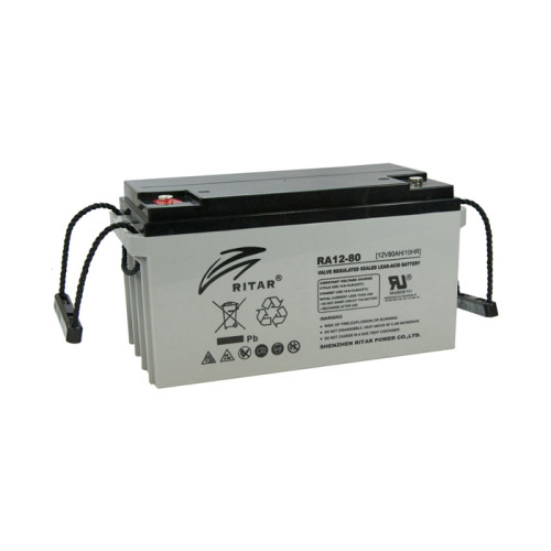 Акумулятор Ritar Agm DC12-80, Gray 12V 80Ah Q1
