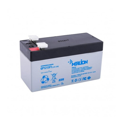 Акумулятор Merlion Agm GP1213F1 12V 1,3Ah Q30