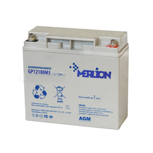 Акумуляторна батарея Merlion Agm GP1218M5 12V 18Ah Q4