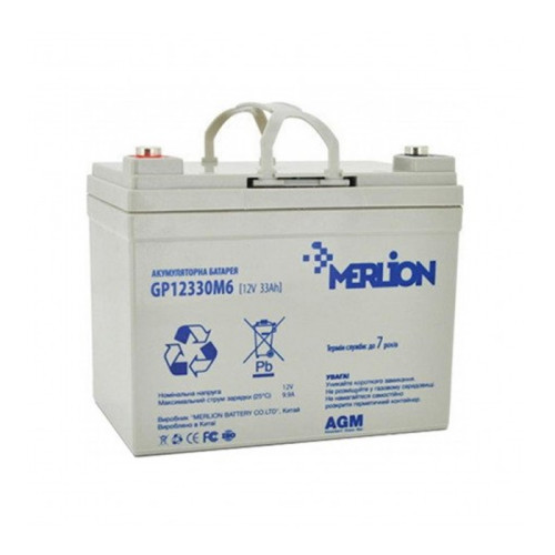 Акумуляторна батарея Merlion Agm GP12330M6 12V 33Ah