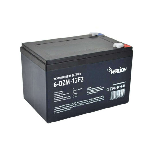 Тягова акумуляторна батарея Merlion Agm 6-DZM-12 12V 12Ah F2 Q4