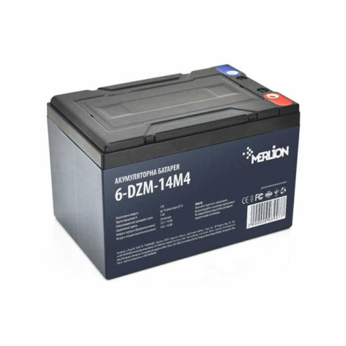 Тягова акумуляторна батарея Merlion Agm 6-DZM-14, 12V 14Ah Q4