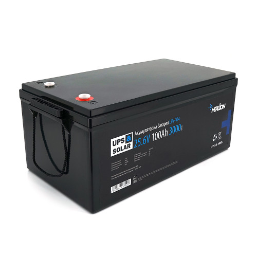 Літій-залізо-фосфатний акумулятор Merlion LiFePO4 25.6V 100AH,(522x270x225), 3000 циклів