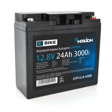 Літій-залізо-фосфатний акумулятор Merlion LiFePO4 12.8V 24AH (181x77x167) для електротранспорту, 3000 циклів