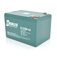 Тягова акумуляторна батарея AGM Orbus 6-DZM-14, 12V 14Ah M5 (151х98х101мм)