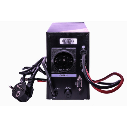 ДБЖ з правильною синусоїдою RITAR RTSW-600ND12 LCD (360Вт), 12В, під зовнішній АКБ