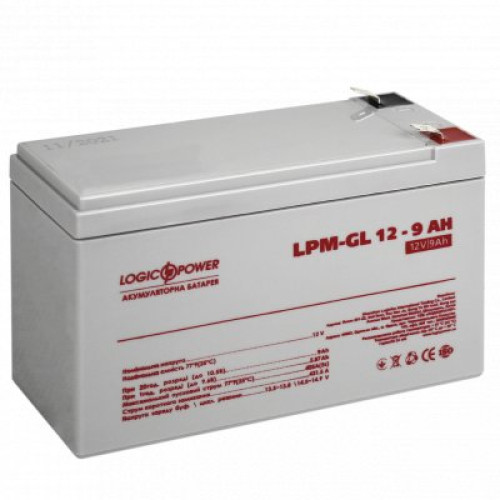 Акумуляторна батарея Logic Power LPM-GL12-9 12V 9 Ah 