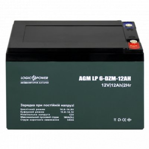 Тяговий свинцево-кислотний акумулятор LP 6-DZM-12 Ah