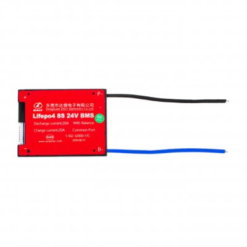 BMS плата LiFePO4 24V 8S 20A симметрия