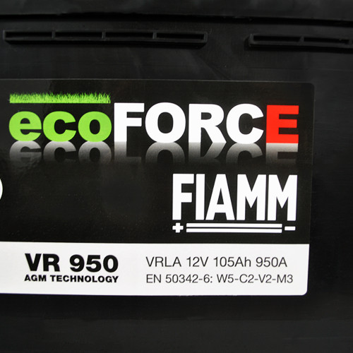 Акумулятор Fiamm Ecoforce 105Ah EN 950A AGM VR950 L6 R+