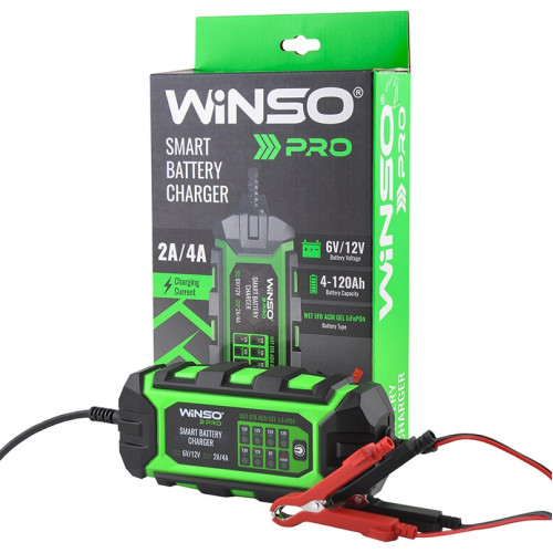 Зарядний пристрій АКБ Winso Pro 8Leds 6V/12V, 4A 139310