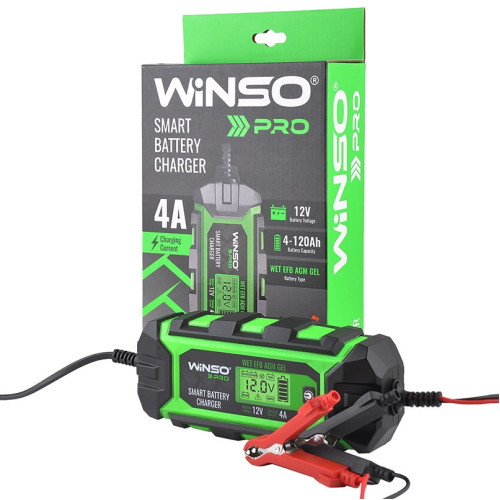 Зарядний пристрій АКБ Winso Pro LCD 12V, 4A 139320