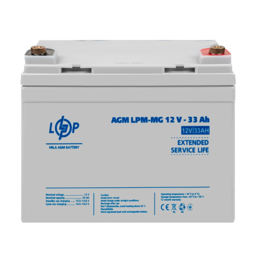 Акумуляторна батарея Tesla Model S Logic Power LPM-MG 12V - 33 Ah R+