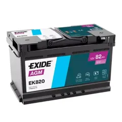 Акумулятор Exide AGM 82Ah 800А EK820 R+