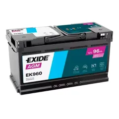 Акумулятор Exide AGM 96Ah 850А EK960 R+