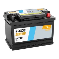 Акумулятор Exide Excell 74Ah 680A EB740 R+
