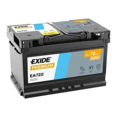 Акумулятор Exide Premium 72Ah 720А EA722 R+(низьк.)