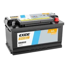 Exide Excell 80Ah 700A EB802 R+(низьк.)